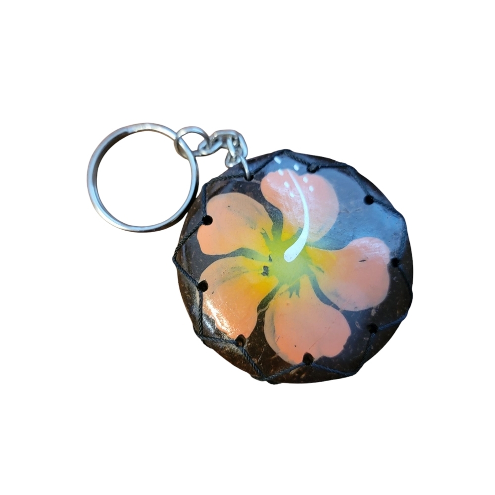 St. Simons GA Flower Keychain - Picture 2 of 2